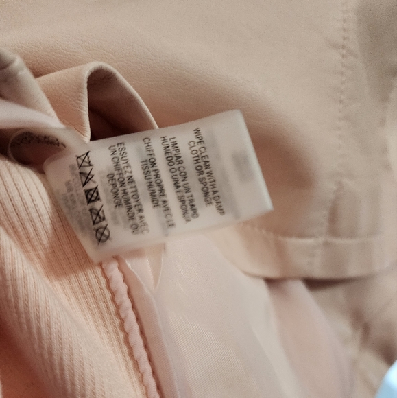 Blush Calvin Klein Vegan Leather Jacket - Picture 4 of 5